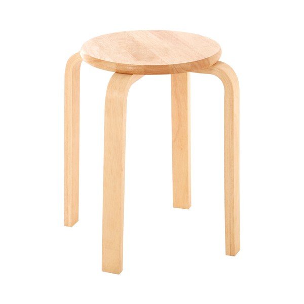 Stolac od masivnog kaučuka u prirodnoj boji Heva – Premier Housewares
