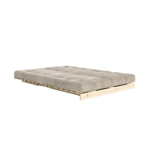 Krem sklopiva sofa od samta 140 cm Roots – Karup-image-1