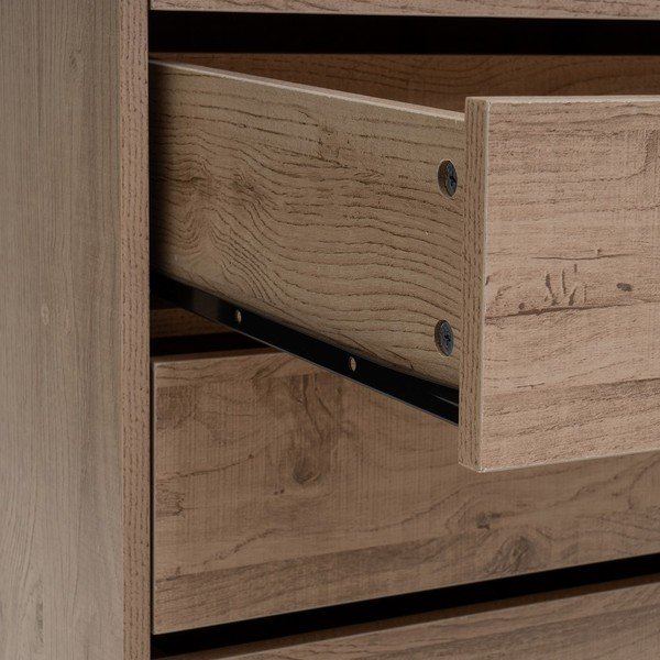 Otvoreni modularni garderobni ormar u dekoru hrasta u prirodnoj boji 60x180x45 cm Modular – Casa Selección-image-2