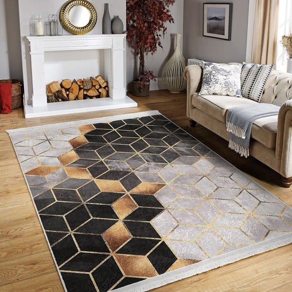 Tepih u sivo-zlatnoj boji 120x180 cm - Mila Home-image-1