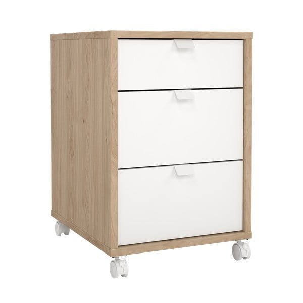 Bijeli/u prirodnoj boji ormarić u dekoru hrasta 41x61 cm Sign – Tvilum-image-2