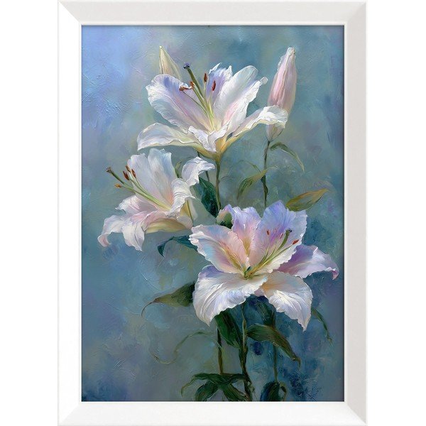 Tiskana slika s okvirom 56x75 cm Lilies – Styler