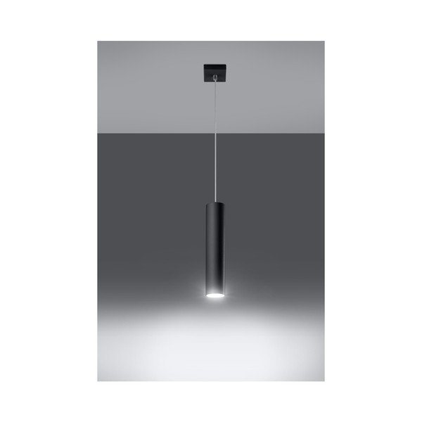 Crna metalna viseća svjetiljka Castro – Sollux-image-3