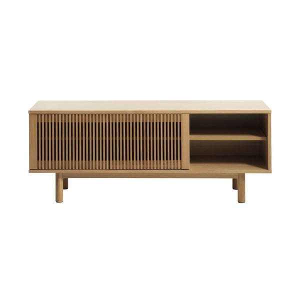 TV komoda u dekoru hrasta u prirodnoj boji 143x55 cm Tiber – Unique Furniture