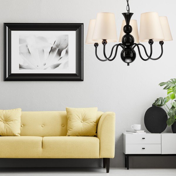Crna viseća lampa - LAMKUR-image-1
