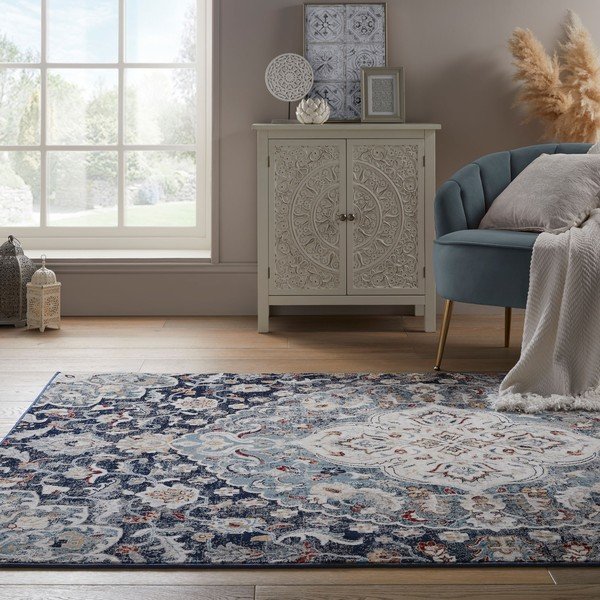 Tamnoplavi tepih Flair Rugs Jaleh, 160 x 230 cm-image-1