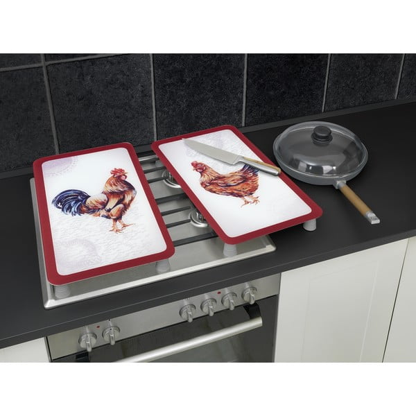 Zaštitni poklopci za štednjak u setu od kaljenog stakla 2 kom 52x30 cm Farm – Wenko-image-1