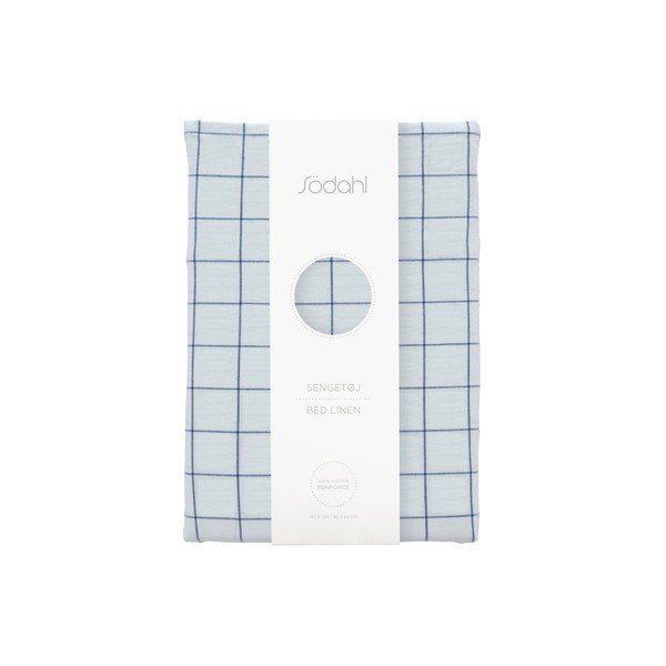 Svijetlo plava posteljina za krevet za jednu osobu od renforce pamuka 140x200 cm Vista – Södahl-image-4