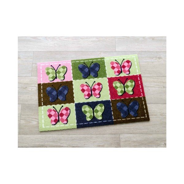 Zeleno-ružičasti tepih Zala Living Butterflies, 50x70 cm-image-1