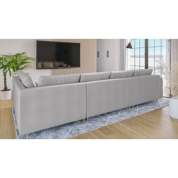 Svijetlo siva kutna garnitura (lijevi kut) Ariella - Ropez-image-3