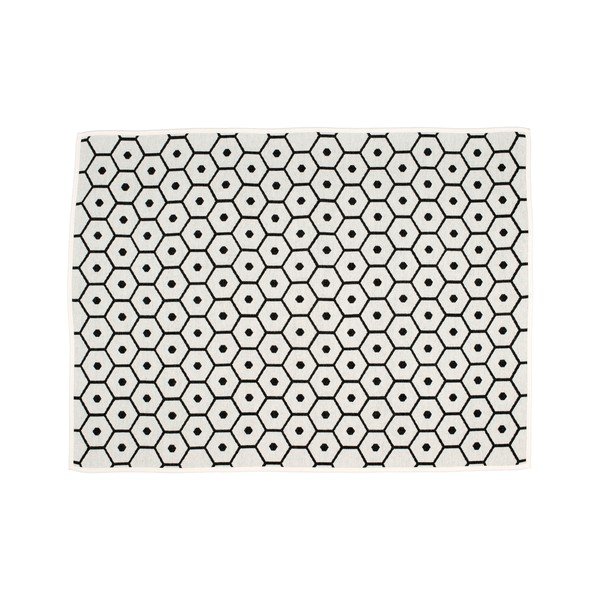 Crna deka od mješavine vune 140x180 cm Honey Black – Pappelina-image-1