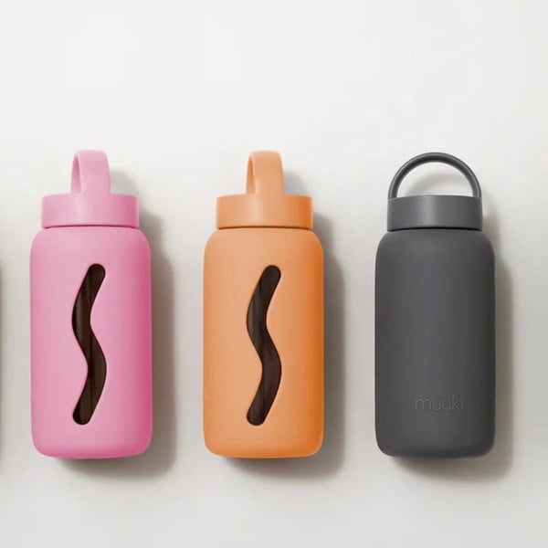 Narančasta boca za vodu za put 500 ml Tropical Papaya – Muuki-image-1