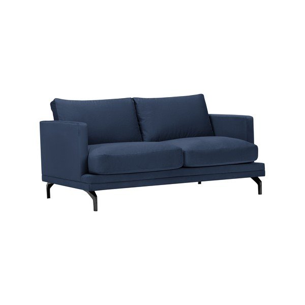 Tamnoplava sofa s bazom u crnoj boji Windsor &amp; Co Sofas Jupiter-image-1