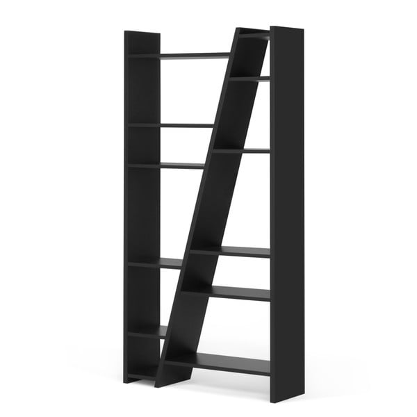 Crni stalak za knjige TemaHome Delta-image-2
