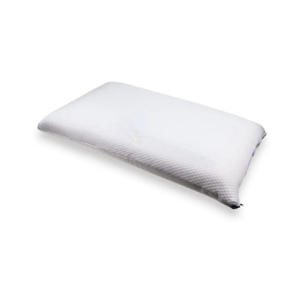 Bijeli jastuk s memorijskom pjenastom propace dvostrukom klimom, 42 x 72 cm
