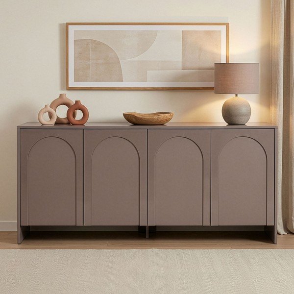 Smeđe-siva komoda 180x80x45 cm Arlen  – Kalune Design-image-1