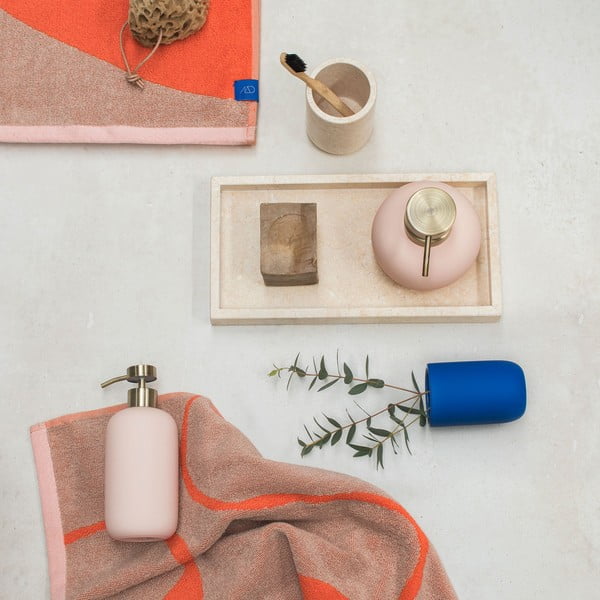 Narančasto-svjetlo smeđi ručnici u setu 2 kom od organskog pamuka 50x90 cm Nova Arte – Mette Ditmer Denmark-image-2