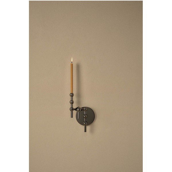 Sjajno crna metalna vaza (visina 10 cm) Nagel – STOFF Nagel-image-3