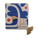 Plava deka 130x160 cm Eviaya – Bloomingville