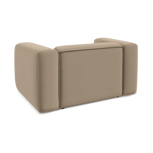 Bež baršunasti fotelja Ekahi – Makamii-image-4