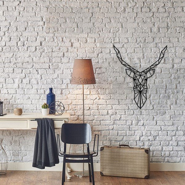 Metalna zidna dekoracija Deer, 60 x 50 cm-image-1
