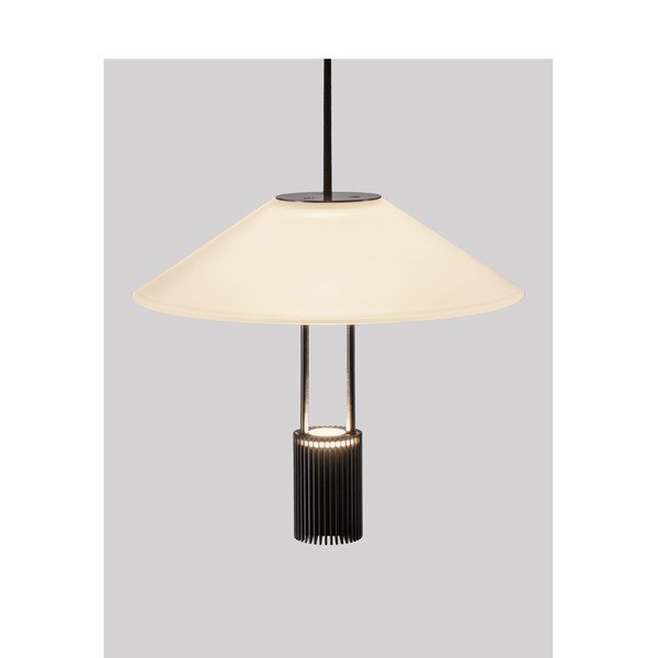 Mat crna LED viseća svjetiljka aluminijska sa sjenilom od akrilnog stakla ø 22 cm Anafi – Nova Luce-image-3