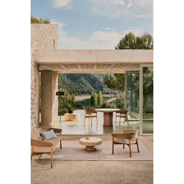 Bež/u prirodnoj boji vrtna sofa od masivnog bagrema Arinella – Kave Home-image-1