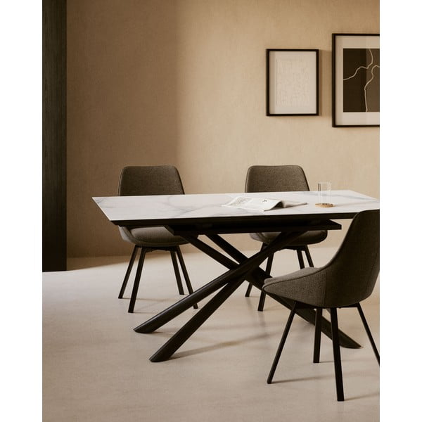 Tamno siva blagovaonska stolica Jenna – Kave Home-image-2