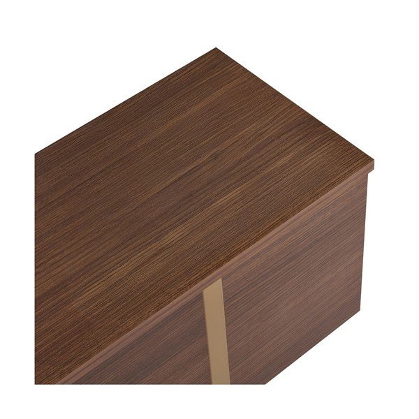 TV komoda u dekoru oraha u tamnoj prirodnoj boji 180x50x30 cm Onera – Kalune Design-image-3