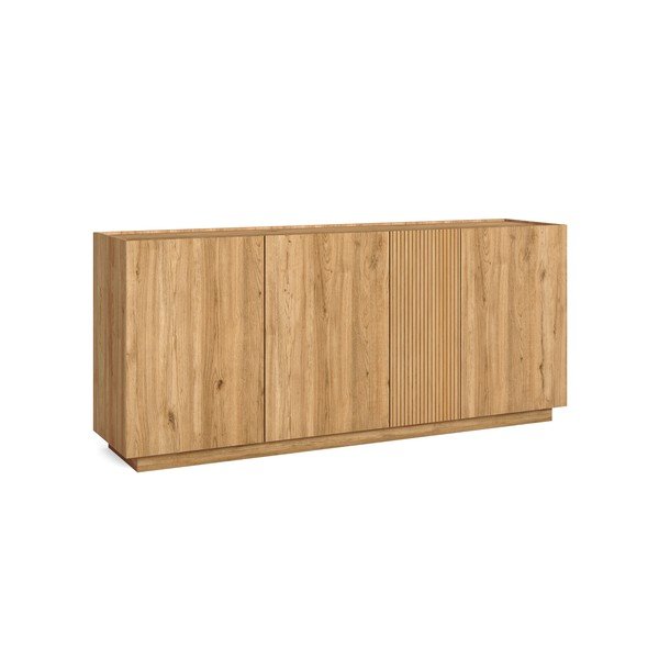 Niska komoda u dekoru hrasta u prirodnoj boji 181x78 cm Rayana - Marckeric-image-2