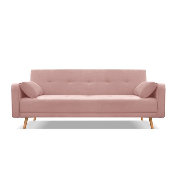 Ružičasti kauč na razvlačenje Cosmopolitan Design Stuttgart, 212 cm