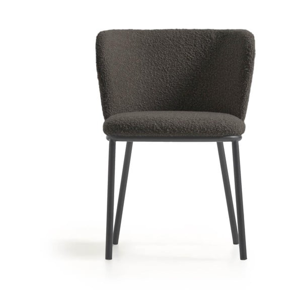 Crna podstavljena blagovaonska stolica Ciselia – Kave Home-image-4