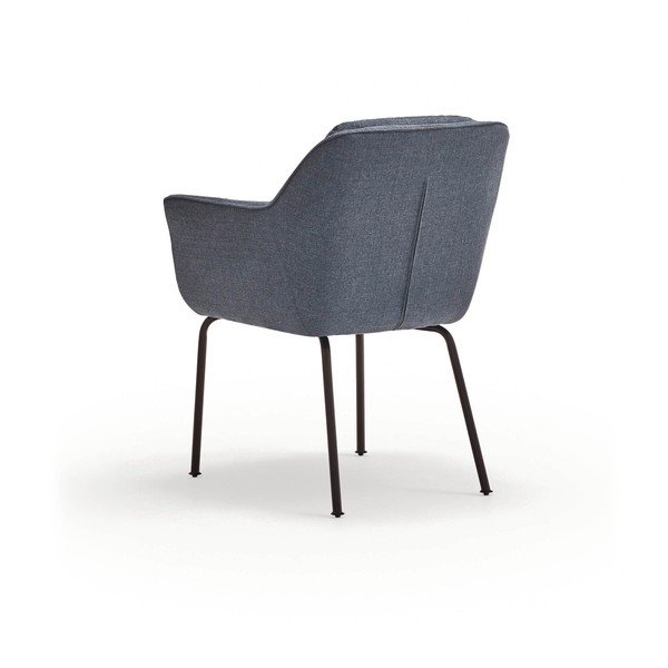 Plava podstavljena blagovaonska stolica s naslonima za ruke Sadira – Teulat-image-4