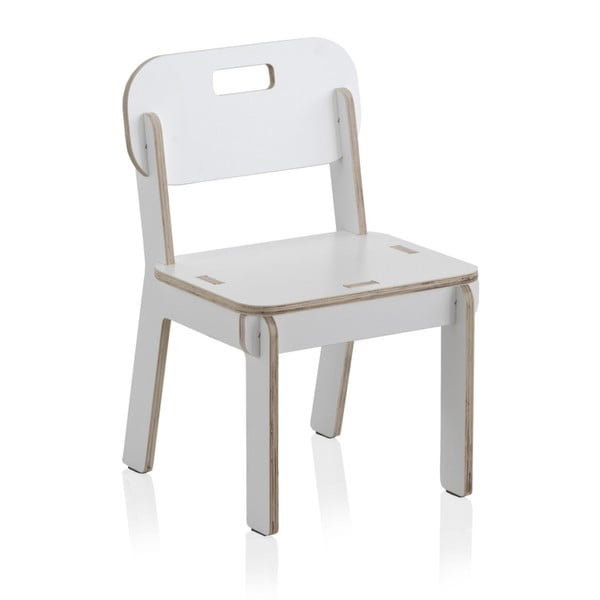 Bijela dječja stolica od šperploče Geese Piper