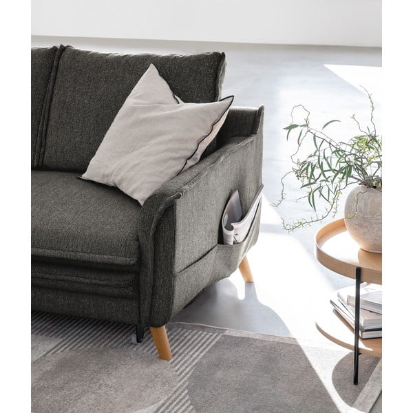 Tamno siva sklopiva kutna garnitura (s lijevim kutom) Charming Charlie – Miuform-image-4