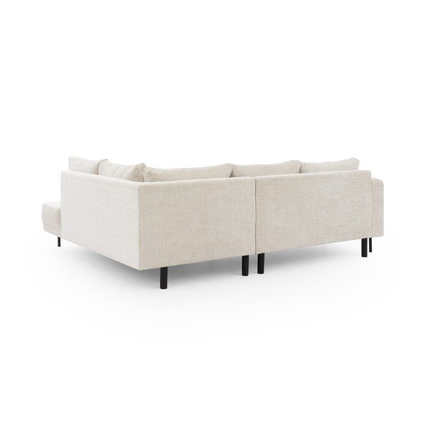 Bež kutna garnitura od šenila (s desnim kutom/u obliku slova L) Mauris  – Ropez-image-3