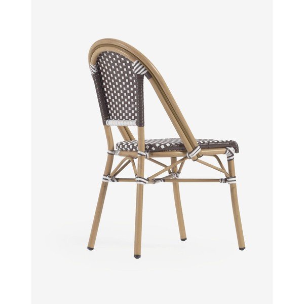 Bijelo-smeđa vrtna stolica Kave Home Marilyn-image-1