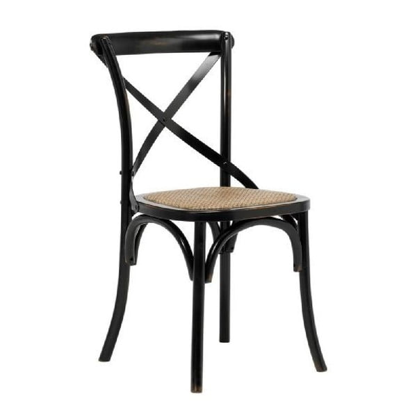 Crna blagovaonska stolica Interstil Vintage
