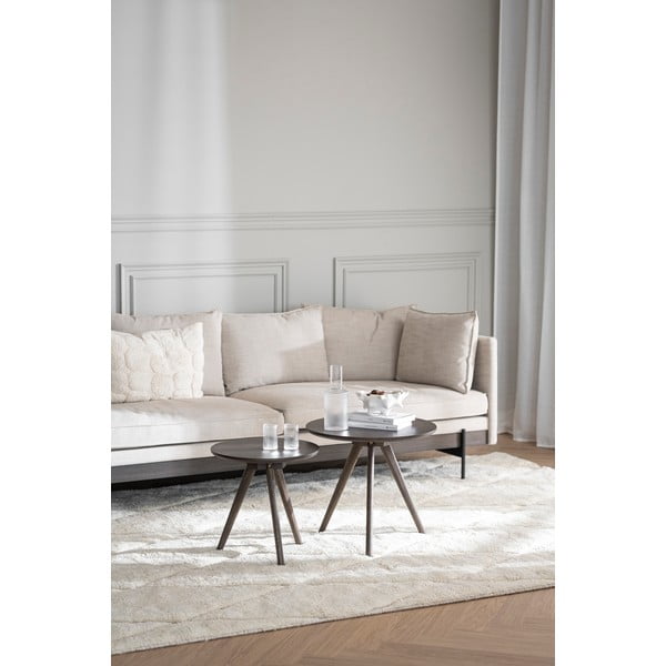 Okrugao pomoćni stol s pločom stola u dekoru hrasta ø 50 cm Yumi – Rowico-image-1