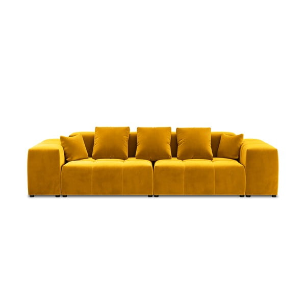 Žuti baršunasti kauč 320 cm Rome Velvet - Cosmopolitan Design