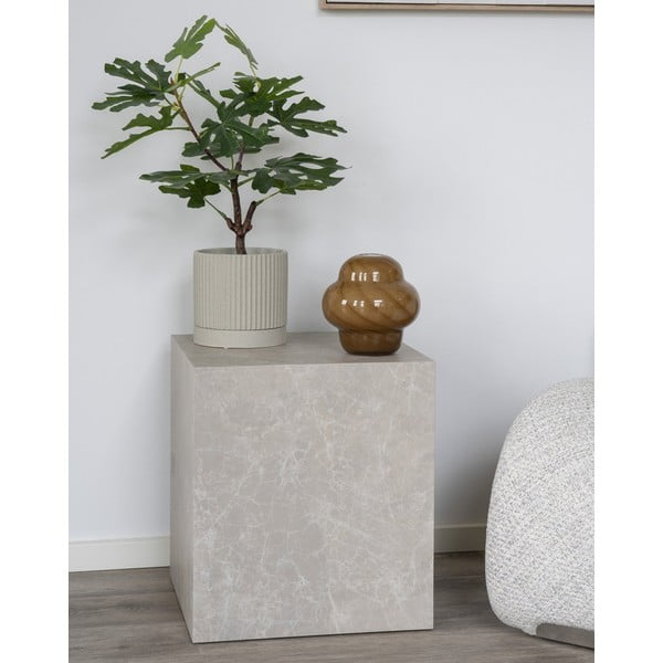 Pomoćni stol u mramornom dekoru 40x40 cm Prague – House Nordic-image-1