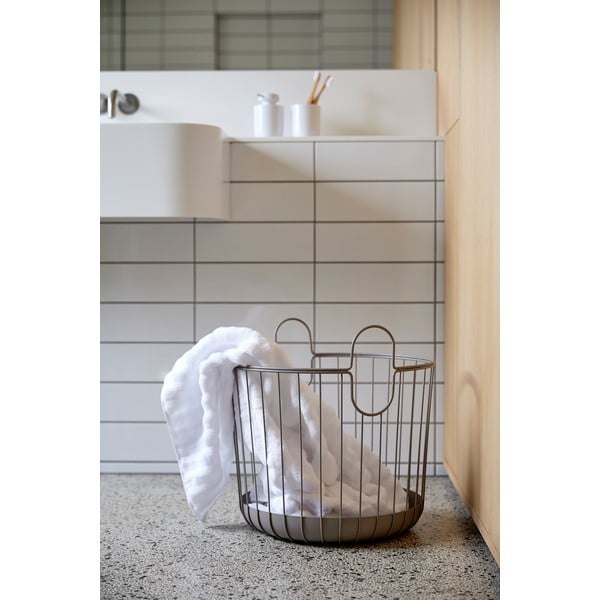 Siva metalna košara za pohranu Zone Inu, ø 40,6 cm-image-1