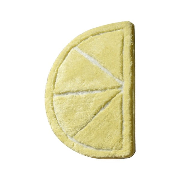 Žuti kupaonski tepih 100x60 cm Limon - Foutastic-image-2