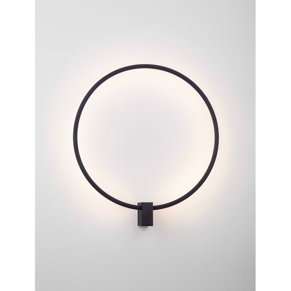 Mat crna LED zidna lampa aluminijska s mogućnosti zatamnjivanja Cercio – Nova Luce-image-3