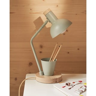 Mentol zelena stolna lampa s metalnim sjenilom (visina 37 cm) Katia – Kave Home
