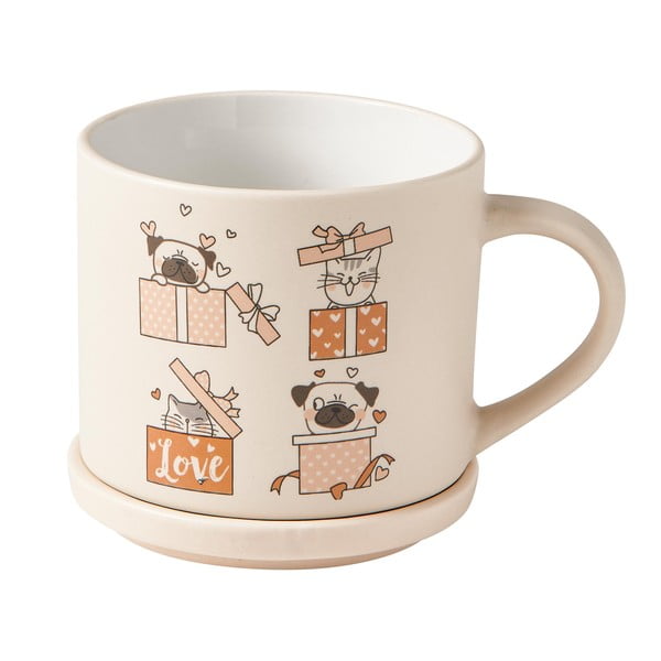 Bež/svjetlo smeđe porculanske šalice u setu 2 kom 35 ml – Brandani-image-3