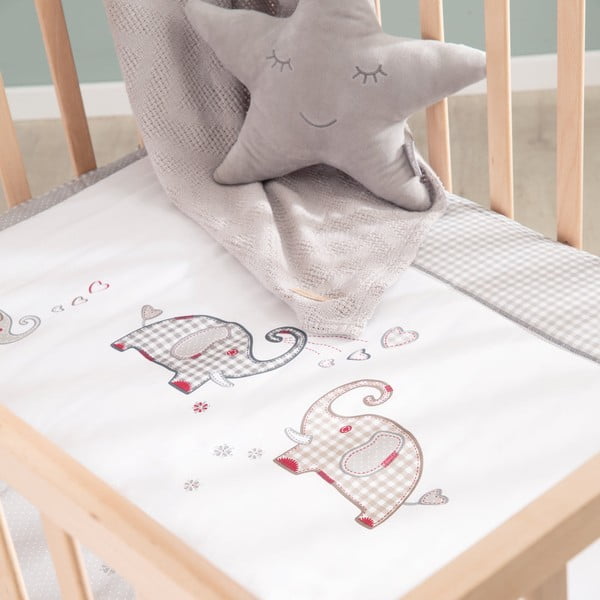 Putni krevetić na kotačićima 100x75 cm u prirodnoj boji Jumbo Twins – Roba-image-3