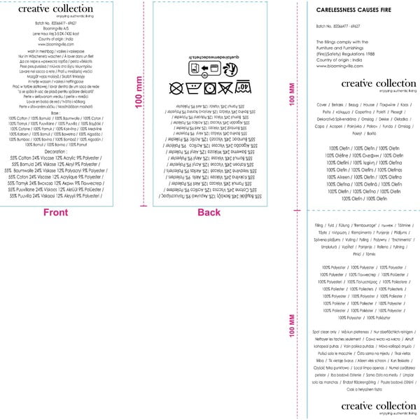 Pamučan ukrasni jastuk 50x50 cm Pico – Bloomingville-image-4