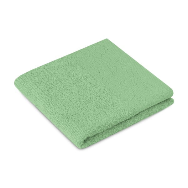 Svijetlo zeleni pamučni set ručnika 2 kom od frotira Flos – Restilo-image-1