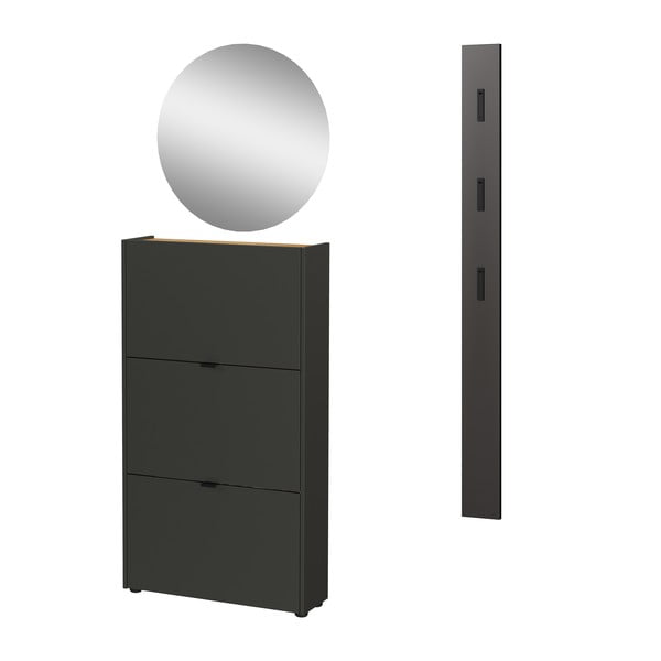 Antracitno sivi set za hodnik 101x200x22 cm Ameca – Germania